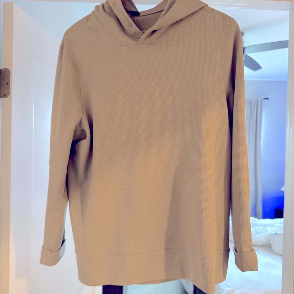 Lululemon shift stitch classic fit hoodie in raw linen color